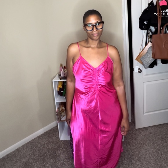 Dresses & Skirts - Maxi pink slip dress